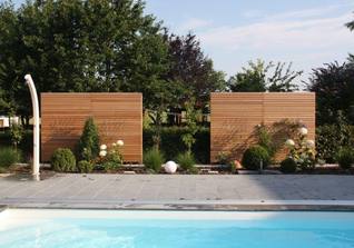 Sichtschutzzaun - perfekt für Pool geeignet
