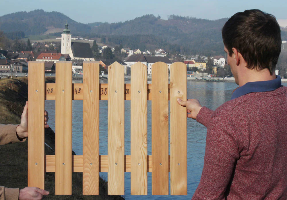 Mustertafel Brettabstände