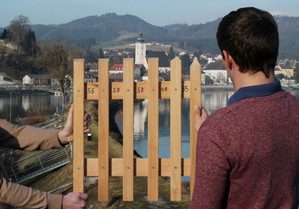 Lattenabstände bei Lattenzaun breitseitig