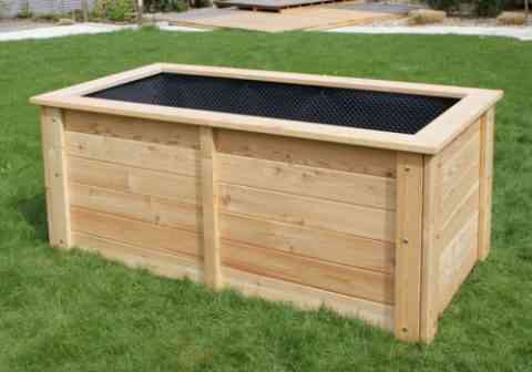 Hochbeet aus massivem Lärchenholz