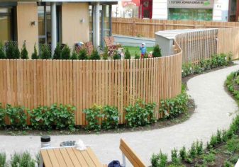 Modell Sichtschutz senkrecht breitseitig durchgehend montiert