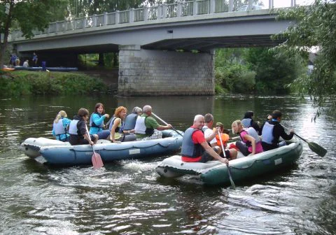 Raften auf der Moldau