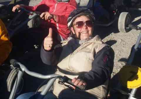 Wir hatten viel Spaß bei der Abfahrt!