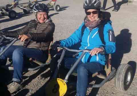 Wir hatten viel Spaß bei der Abfahrt!