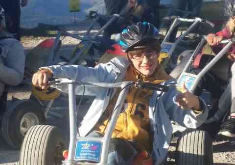 Wir hatten viel Spaß bei der Abfahrt!