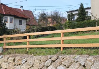 Balkenzaun - Lärche natur