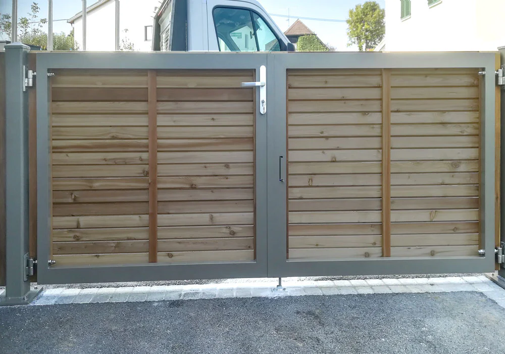 Sichtschutz waagrecht 68 mm, Salzimprägnierung - Innenansicht