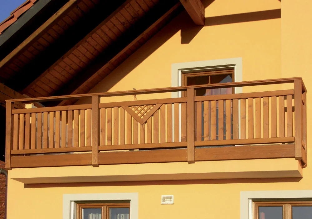 Geländer für Balkon mit Gittermotiv