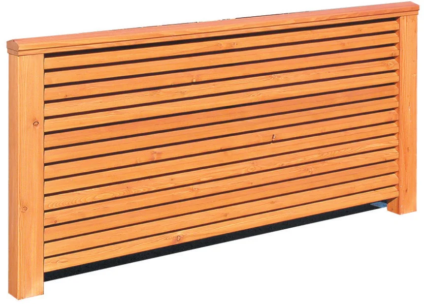Holzgeländer - Lamellen schmalseitig montiert