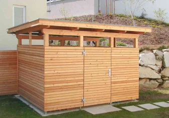 Gerätehütte in Lärche natur