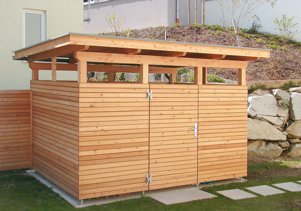 Gerätehütte in Lärche natur