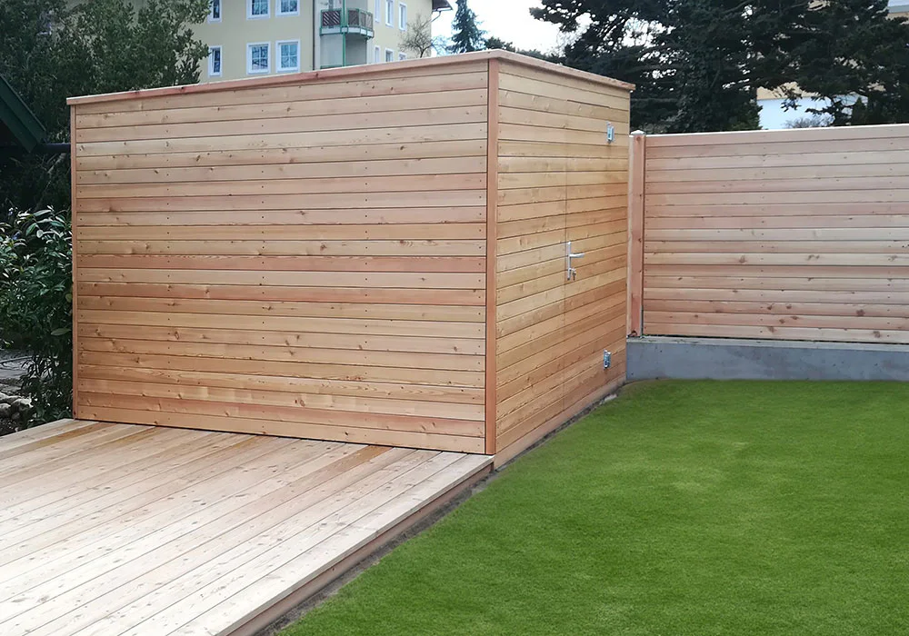 Gerätehütte nach Maß gefertigt