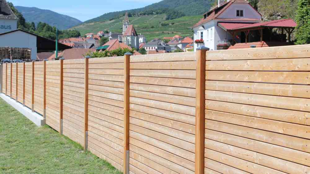 Sichtschutz-waagrecht-95mm - maßgefertigt aus Lärchenholz