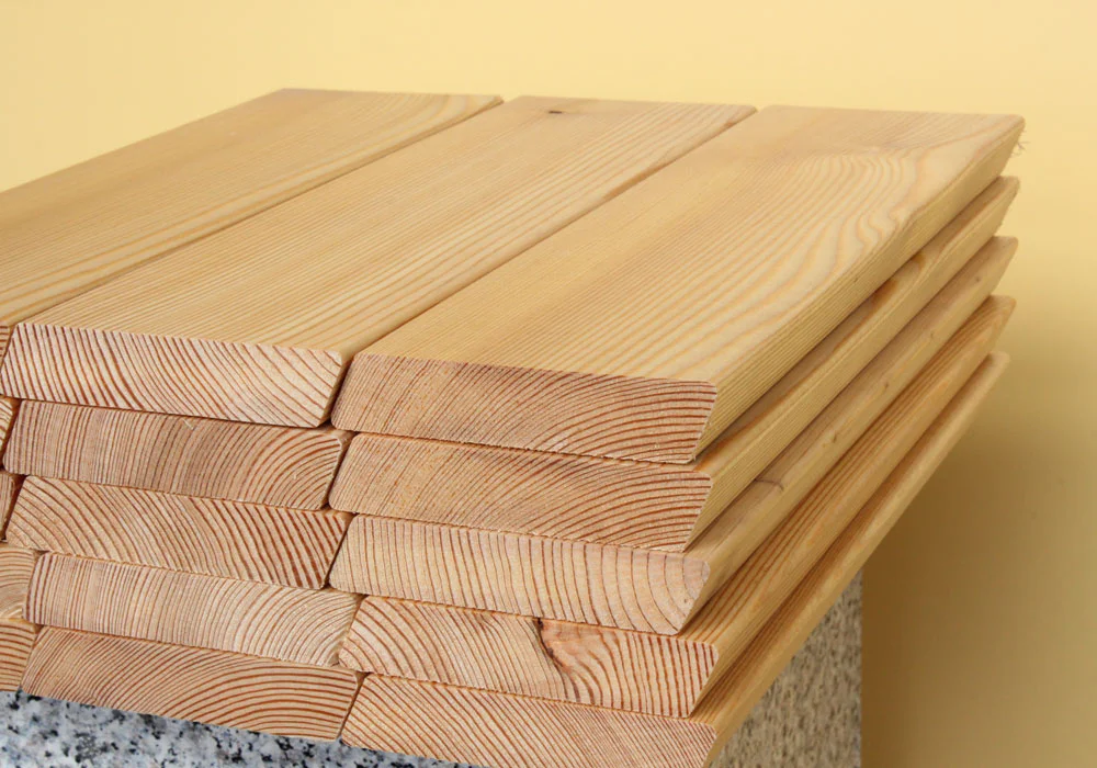 Rhombuslamellen Lärche 95 mm