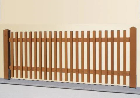 Eleganter Lattenzaun aus Lärchenholz