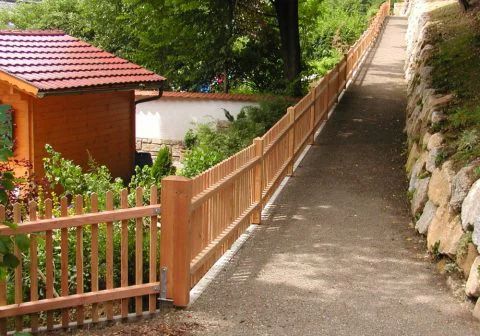 Lattenzaun - Ansicht von innen