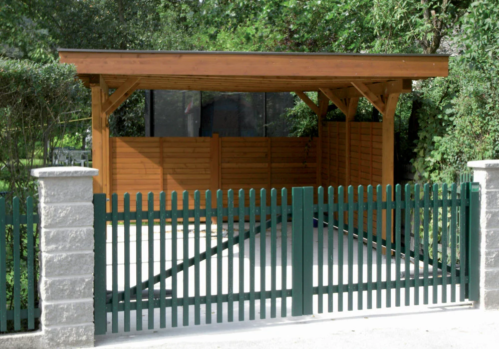 Säulen aus Betonsteinen