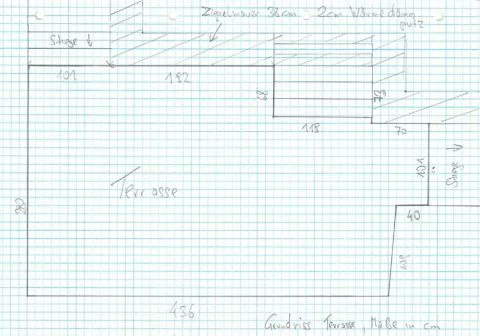 Grundrissskizze Terrasse