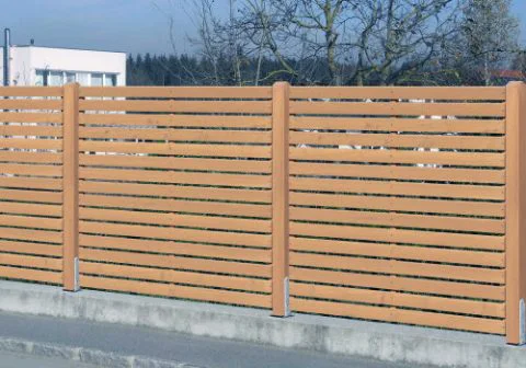 Sichtschutz mit Oberfläche Lasur altgrau