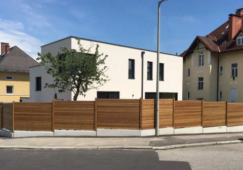 Sichtschutz Lärche mit Salzimprägnierung