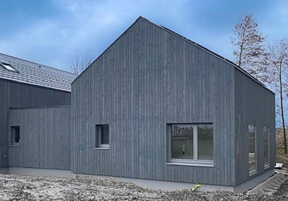 Fassade mit Vorvergrauungslasur