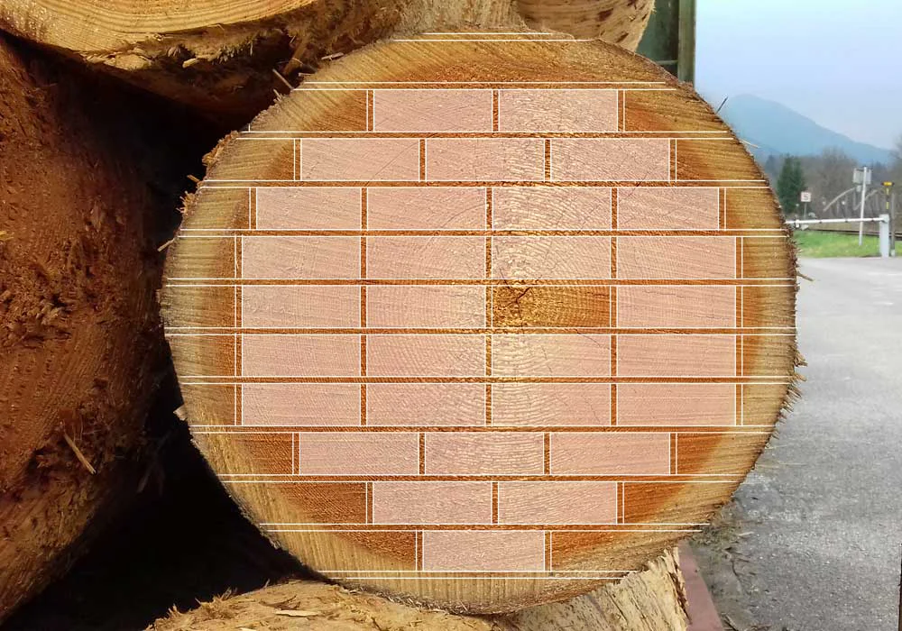 Splintfreies Lärchenholz