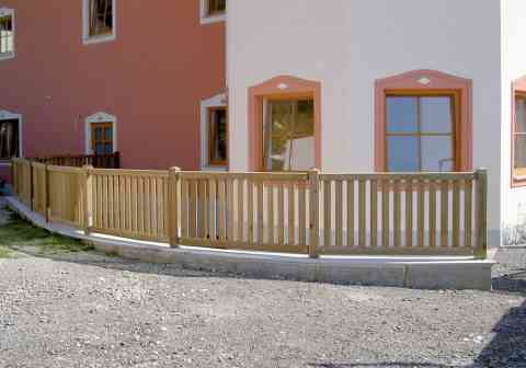 Sandwichzaun als Geländer