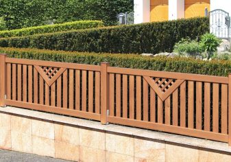 Sandwichzaun mit Motiv