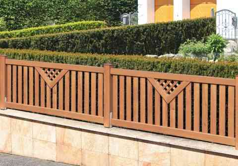 Sandwichzaun mit Motiv