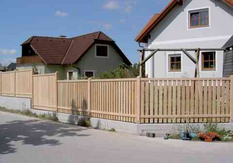 Holzzaun in Sandwichausführung - Lärchenholz