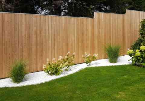 Sichtschutz aus Lärchenholz