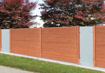 Sichtschutz in Kombination mit Glasfelder