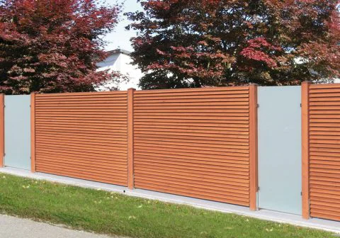 Sichtschutz in Kombination mit Glasfelder