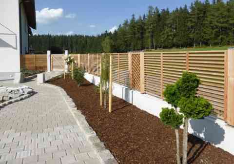 Sichtschutz Jalousie in Lärche natur