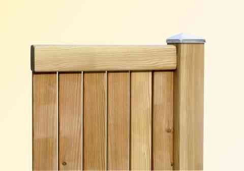 Sichtschutzwand Sandwich aus Lärchenholz