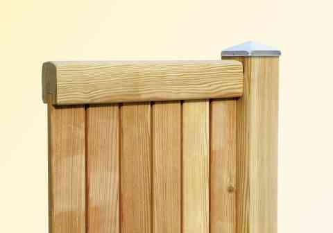 Sichtschutz Nut-Feder - Lärche natur