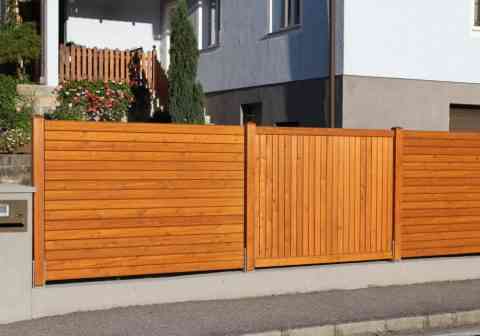 Kombination Sichtschutz waagrecht und senkrecht