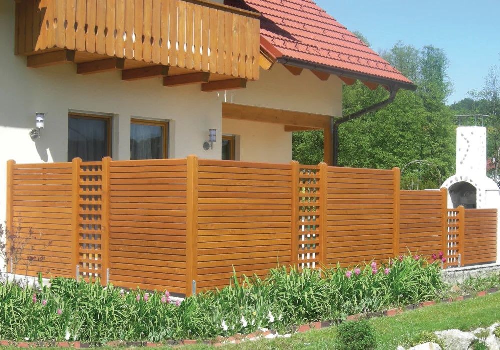 Kombination mit Senkrechtgitter