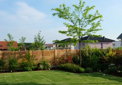 Sichtschutz Lärche Innenansicht