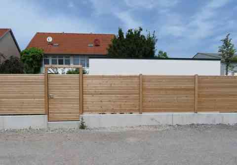 Sichtschutz waagrecht in Lärche natur