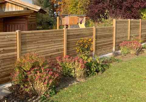 Sichtschutz waagrecht - Salzimprägnierung