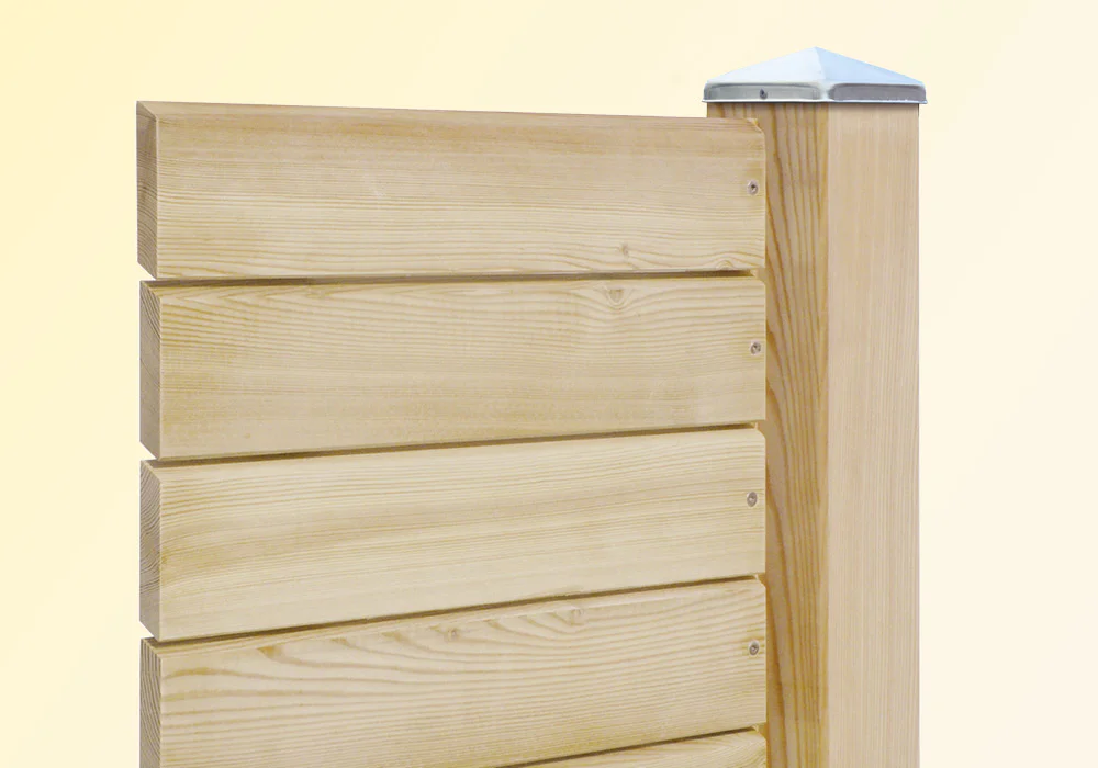 Sichtschutz waagrecht - Lärche - Detailansicht