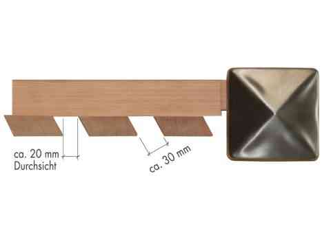 Detailansicht Sichtschutz Rhombus