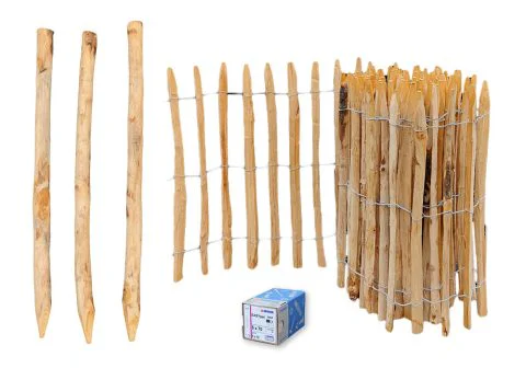 Zaun samt Stehern und Schrauben in Edelstahl