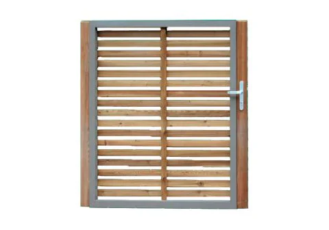 Alurahmen mit Holzaufdopplung