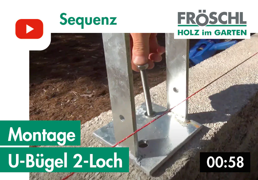 25 – Montage U-Bügel 2-Loch auf Beton