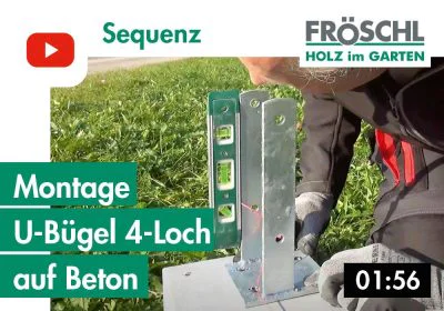 26 – Montage U-Bügel 4-Loch auf Beton