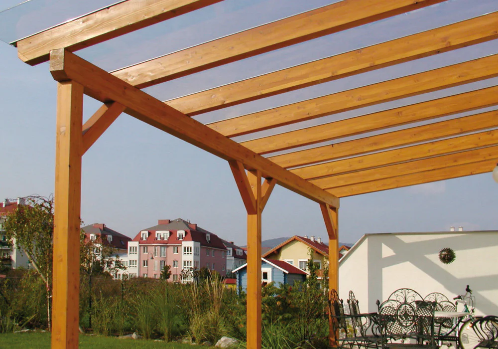 Terrassenüberdachung Innenansicht