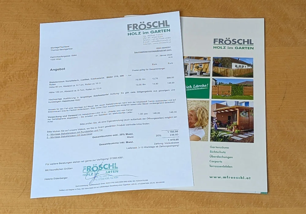 vorteile-angebot Angebot von Fröschl